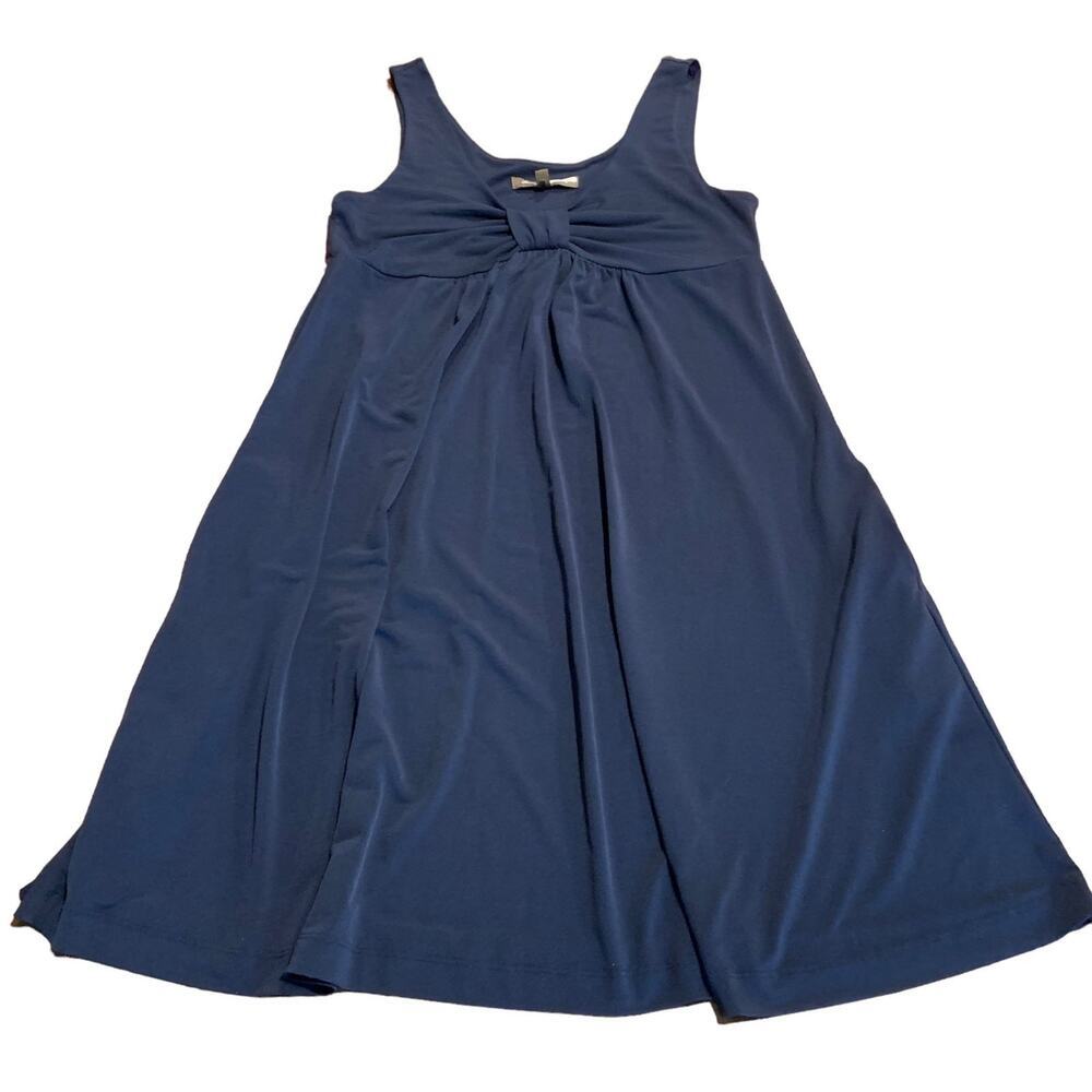Tommy Bahama Navy Blue Stretch Empire Waist Bandeau Sun Dress XS